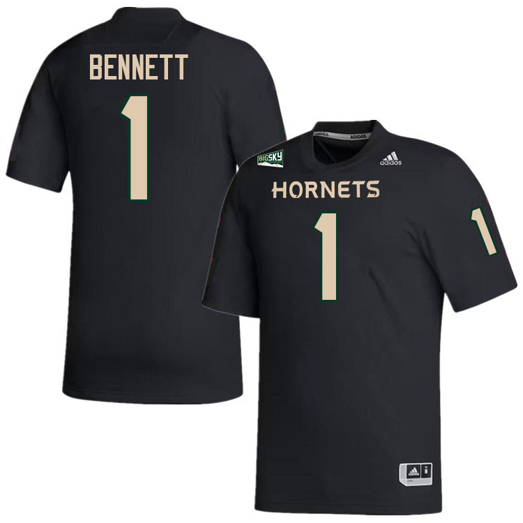 Kaiden Bennett SAC State Jersey,Sacramento State Hornets #1 Kaiden Bennett Jersey-Black